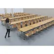 Stoel NINA - houten schaal Blueprotech® Classic C1 - epoxy aluminium