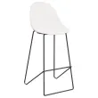 2 Hoge stoelen VOID met sledestel Wit