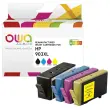 Pack 4 cartridges zwart + 3 kleuren OWA K10451OW compatibel HP 
