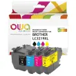 Pack 4 cartridges zwart + 3 kleuren OWA K10535OW compatibel