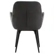 2 Stoelen Grijs stof 4 metalen poten gemonteerd