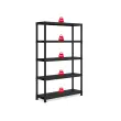 Plank L 120 cm met 5 planken zwart
