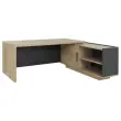 Bureau BARI Retour rechts 180 cm eiken van de bocage gemonteerd
