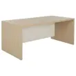 Rechthoekig bureau BARI L180 cm eik en wit gemonteerd