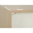 Rechthoekig bureau BARI L180 cm eik en wit gemonteerd