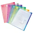 12  Hoezen geperforeerde A4 met klittenbandsluiting - 2x6 kleuren - TARIFOLD 