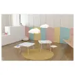 Salontafel KIDS decor monument grijs wit 60x60