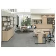Bureau BELGRADE 140 x 80 wit met witte poten gemonteerd