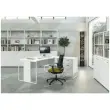 Bureau BELGRADE 160 x 80 eik met antraciet poten gemonteerd 