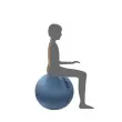 Ergonomische zitballon in fluweel - &Oslash; 65 cm 