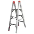 Opvouwbare extra platte 3-treden ladder