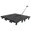 Rollend plateau met telescopische handgreep