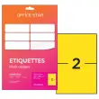 50 etiketten vellen L210xH148mm, 100 etiketten/doos, geel