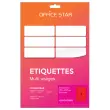 50  etiketten vellen L210xH297mm, 50 etiketten/doos, rood 