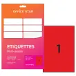 50  etiketten vellen L210xH297mm, 50 etiketten/doos, rood 