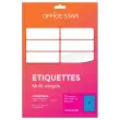 50 etiketten platen L210xH297mm, 50 etiketten/doos, blauw