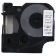 5 rubans D1 12mmx7m zwart/wit afdruk comp DYMO S0720530