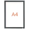 Klever A4 affichehouder Nobo - zwart