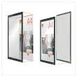 Klever A4 affichehouder Nobo - zwart