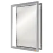 Klipbare A4 affichehouder Nobo print - zilver 