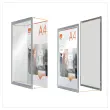 Klipbare A4 affichehouder Nobo print - zilver 