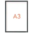 Klemclip voor A3 Nobo poster - zwart