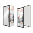 Klemclip voor A3 Nobo poster - zwart