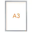 Klem voor affiches A3 Nobo - zilver