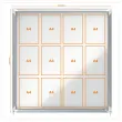 Premium Plus binnenvitrines - 12xA4- Nobo magn Wit