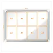 Magnetische vitrine voor binnen Nobo PREMIUM PLUS 8xA4