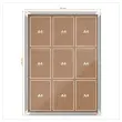 Magnetische vitrine voor binnen Nobo PREMIUM PLUS 9xA4 liège