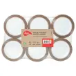 6 Rollen polypropyleen verpakkingsplakband havana - 66 m x 48 mm 45 µ