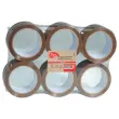 6 Rollen polypropyleen verpakkingsplakband havana - 66 m x 48 mm 50 µ