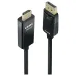 Active DisplayPort-naar-HDMI-adapterkabel met HDR 1m