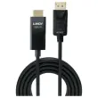 Active DisplayPort-naar-HDMI-adapterkabel met HDR 1m