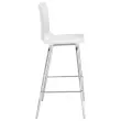 Hoge tabouret FONDO HOCKER van wit polypropyleen 