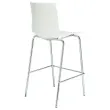 Hoge tabouret FONDO HOCKER van wit polypropyleen 