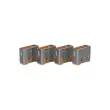 USB Type A-poortblokkeringssleutel - 4 sloten - Oranje - LINDY