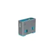 USB Type A poortblokkering (zonder sleutel) - Set van 10, Blauw