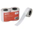 6 Rolletjes van 1000 etiketten 21x12mm wit voor klem 146492