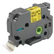 Ruban comp BROTHER TZE 651 24mm geel met zwarte afdruk 