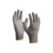 10 paar nylon handschoenen met grijze vezels