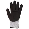 12 paar handschoenen voor handling - nitril schuim SANDY - grijs/zwart - Maat 9 - RG 