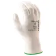 12 paar polyester handschoenen - wit - Maat 11 - RG