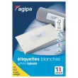 100 A4 multi-function etikettenbladen 210x99mm, oftewel 300 witte etiketten