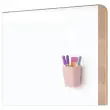 Roze poederkleurige magnetische pennenhouder