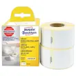 2 Rollen van 130 witte etiketten 28x89mm voor DYMO LW 450