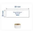 2 Rollen van 130 witte etiketten 28x89mm voor DYMO LW 450