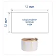 Rol van 1000 witte etiketten 57x32 mm voor DYMO LW 450