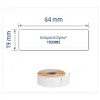 Rol van 450 ultra-sterke polypropyleen etiketten LW 19x64 mm